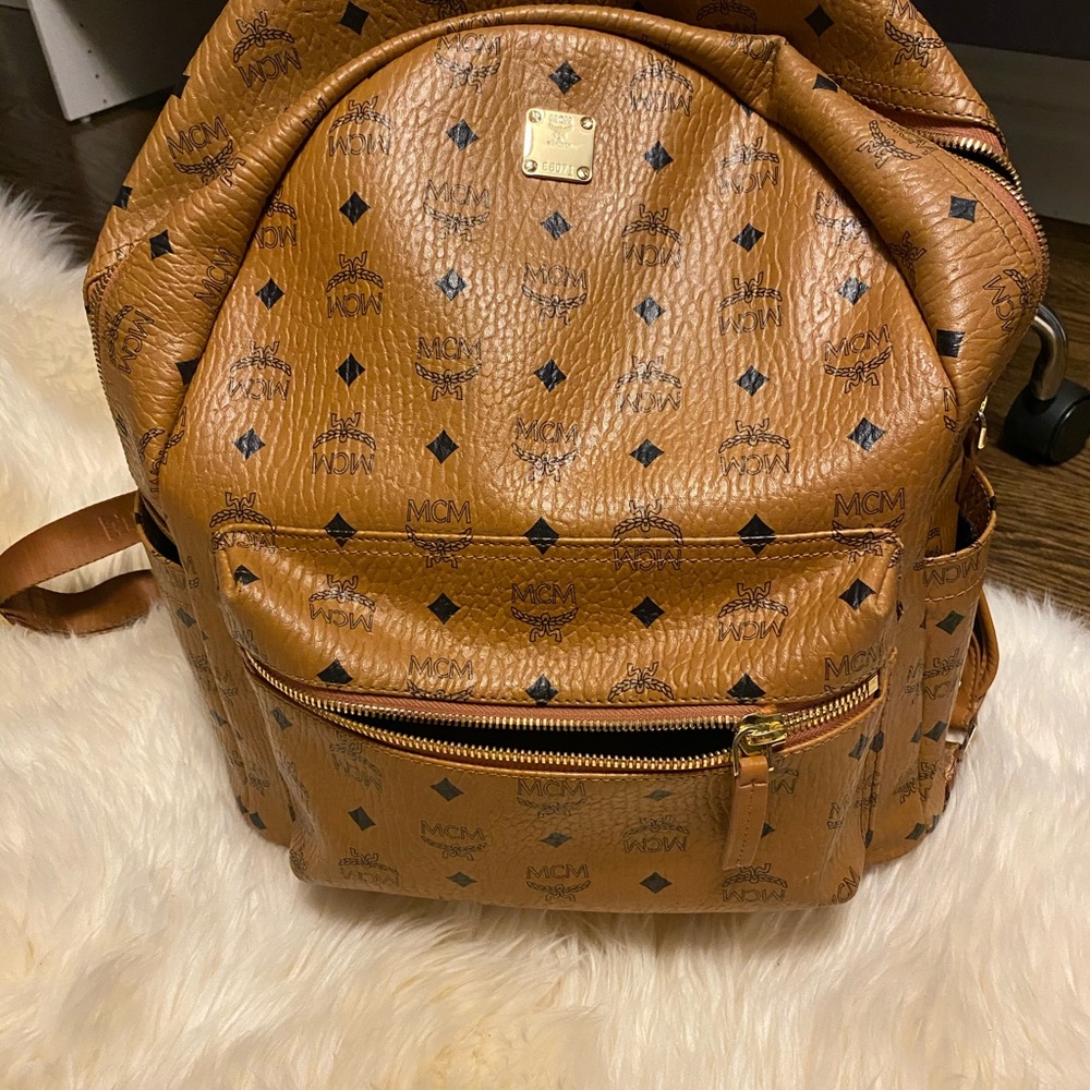 100 percent authentic MCM large backpack